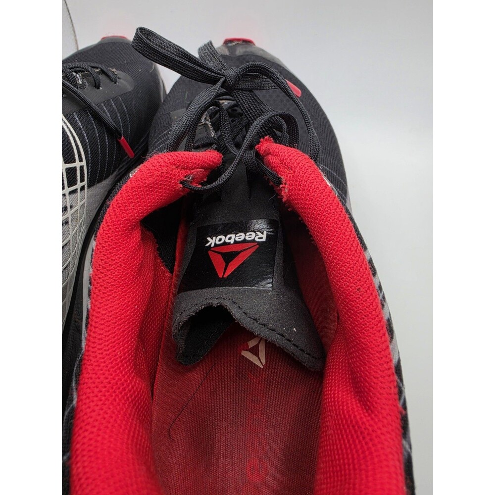 Reebok Sublite Duo Speed M48988 Men's 7.5 Black Red Running Shoes As Is - Picture 5 of 8